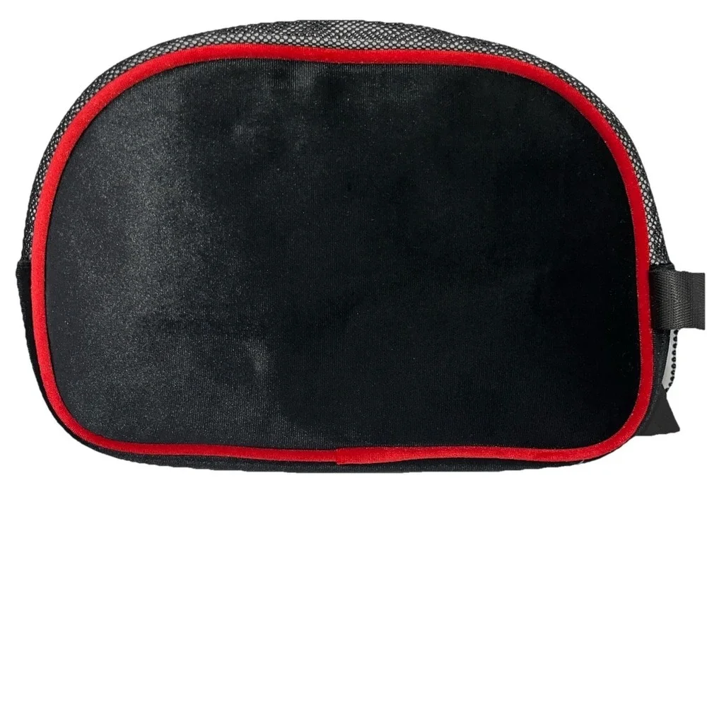 Rebel Athletic Revolution Cheer Shoe Bag Black Red Gold Mesh‎ RE00BK02Y NWT